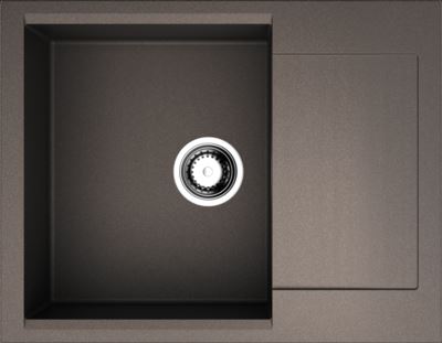 Кухонная мойка Daisen 65x51 Omoikiri гранитная крошка темный шоколад с крылом