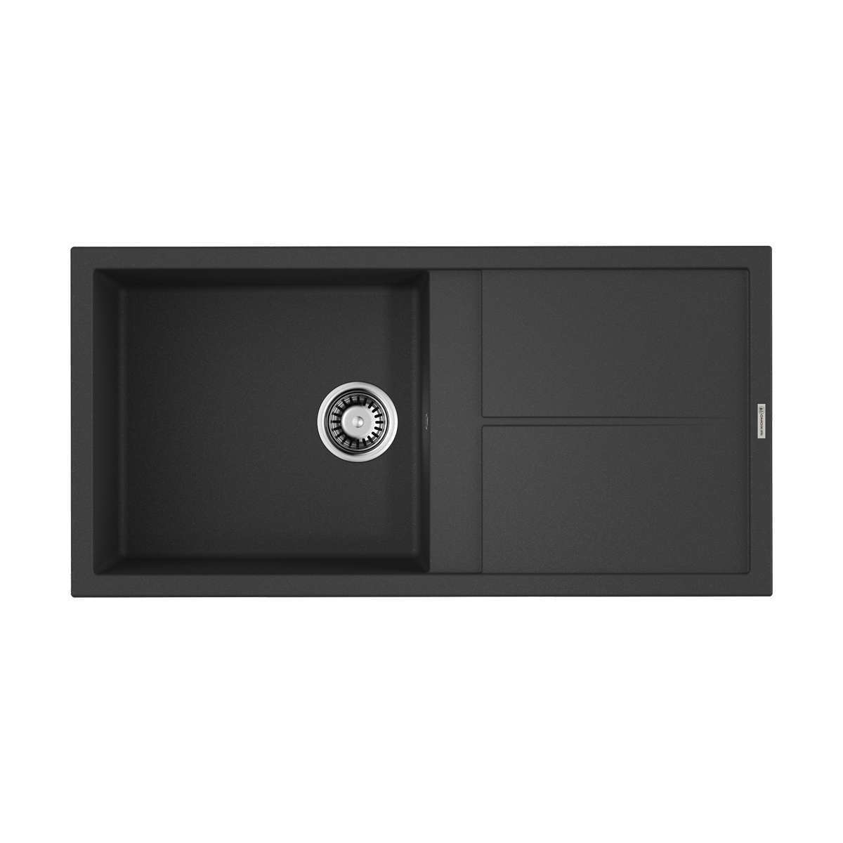 Мойка Omoikiri Sumi 100х50 см 100 BL черная, искусственный камень, с крылом